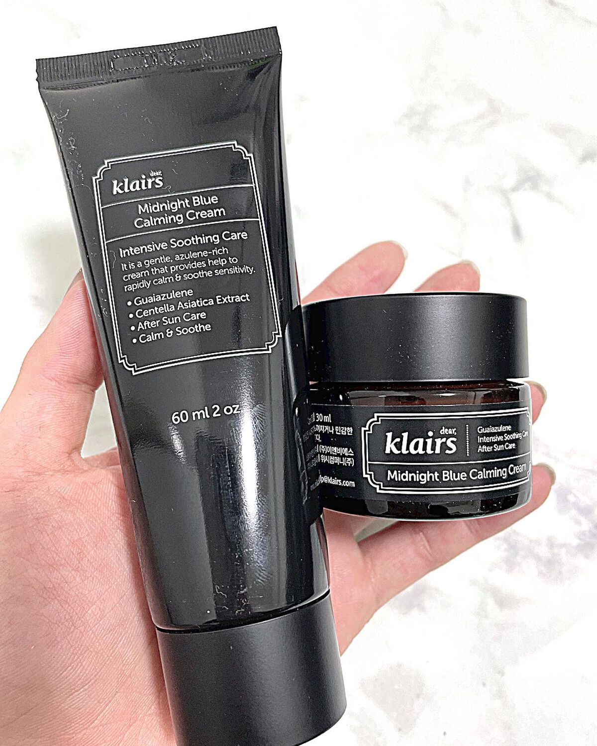 ミッドナイトブルーカーミングクリーム/Klairs/フェイスクリームを使ったクチコミ(2枚目)