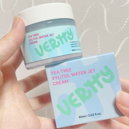 ティーツリーキシリトールウォータージェットクリーム/Vertty/フェイスクリームを使ったクチコミ(1枚目)