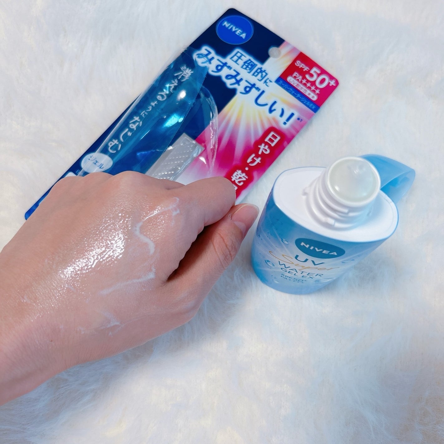 ニベアUV ウォータージェルEX/ニベア/日焼け止めジェルを使ったクチコミ(4枚目)
