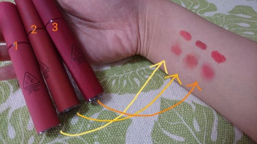 3CE VELVET LIP TINT/3CE/口紅を使ったクチコミ（3枚目）