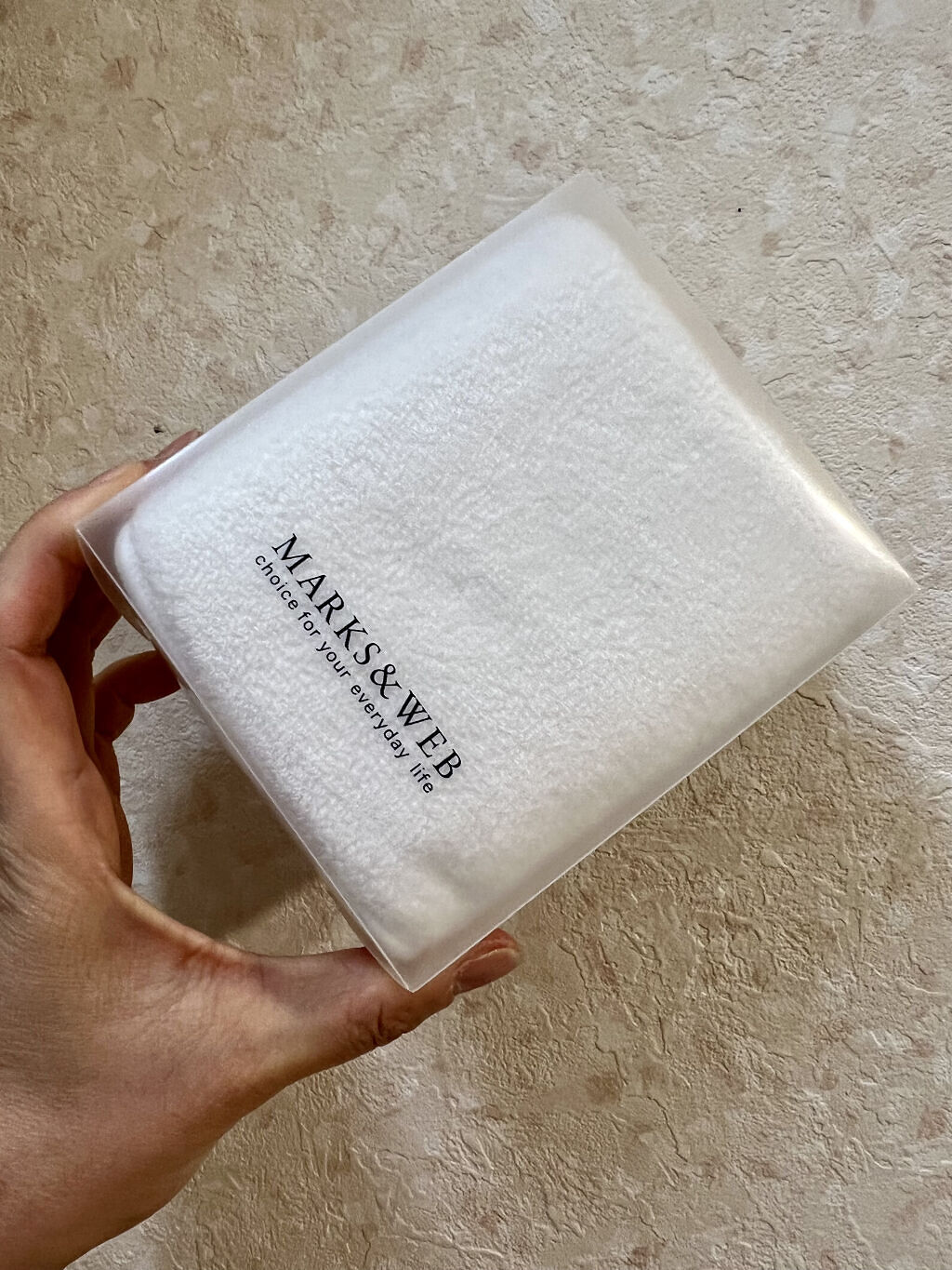 オーガニックコットン フェイスマスクタオル/MARKS&WEB/その他スキンケアグッズを使ったクチコミ（1枚目）
