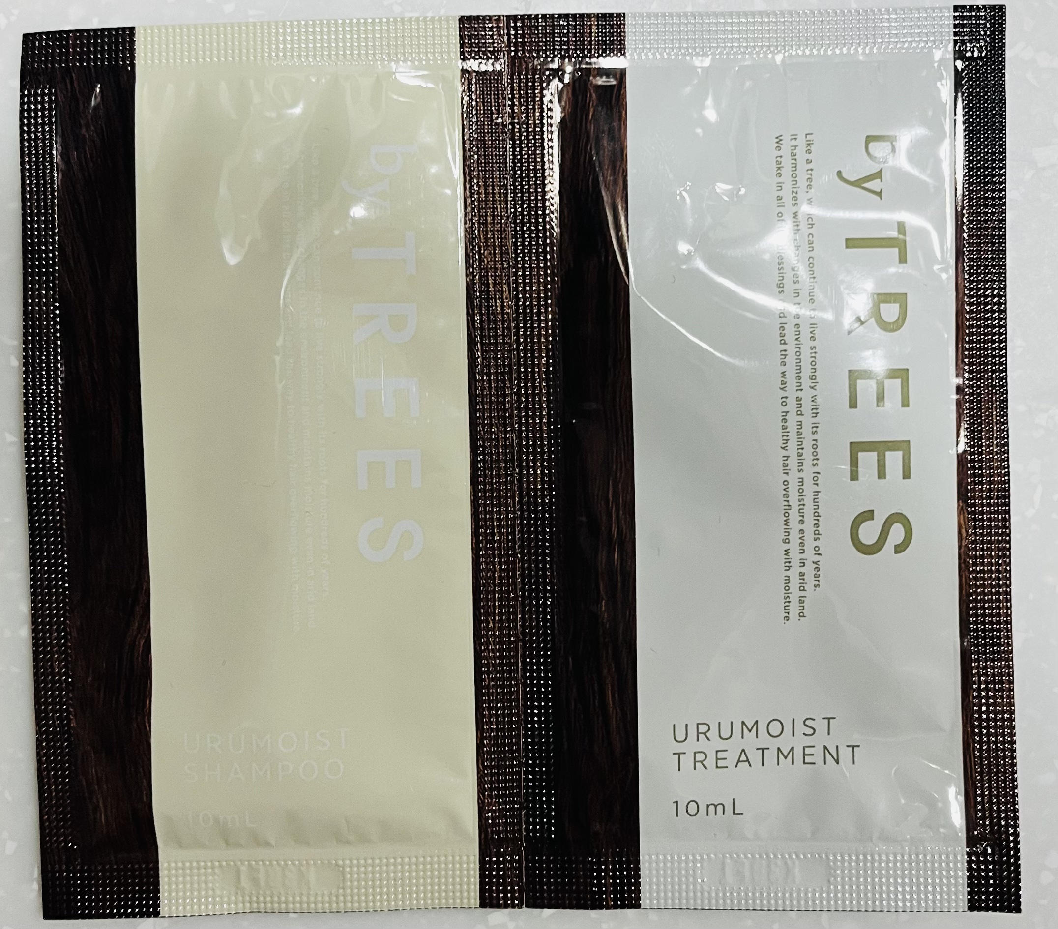 うるモイストシャンプー／トリートメント 1DAYトライアルパウチ 10+10ml/byTREES/市販シャンプーを使ったクチコミ（1枚目）