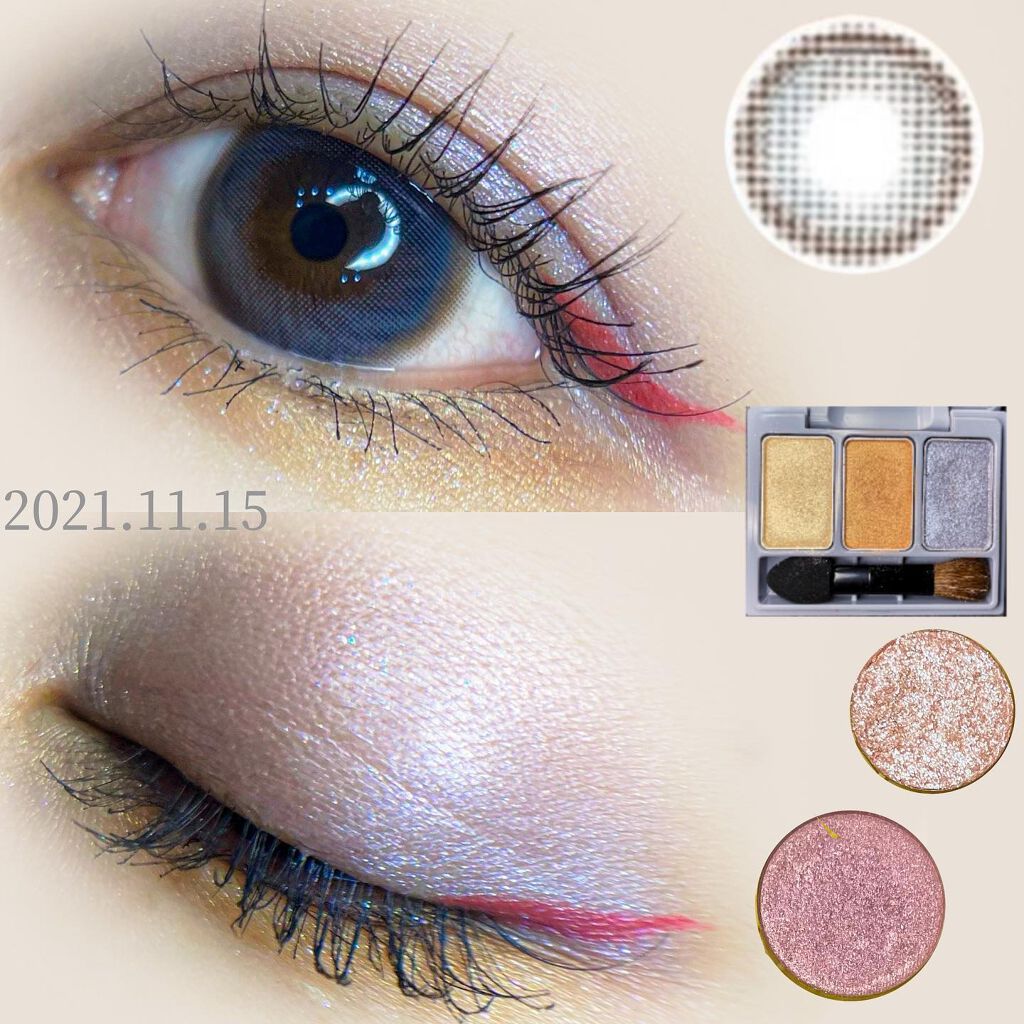 スリーサムデザイニングアイカラー/& WOLF/アイシャドウパレットを使ったクチコミ（1枚目）