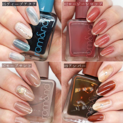 ムードペブルネイル/rom&nd/マニキュアを使ったクチコミ(2枚目)