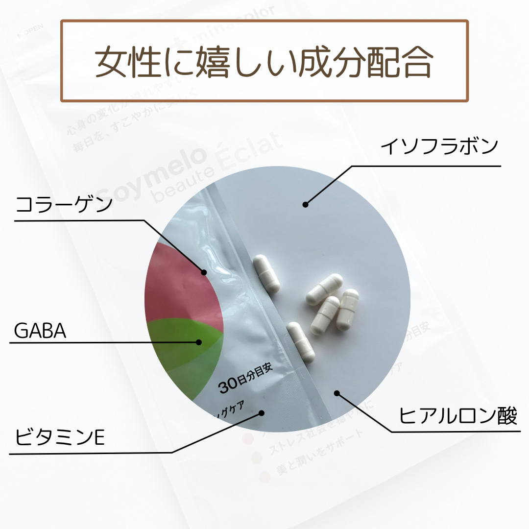 ソイメロボーテエクラ/ミナカラ/美容サプリメントを使ったクチコミ（2枚目）