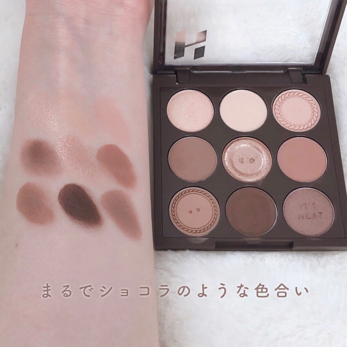 マイフェイブムードアイパレット 9カラー/HOLIKA HOLIKA/アイシャドウパレットを使ったクチコミ(5枚目)