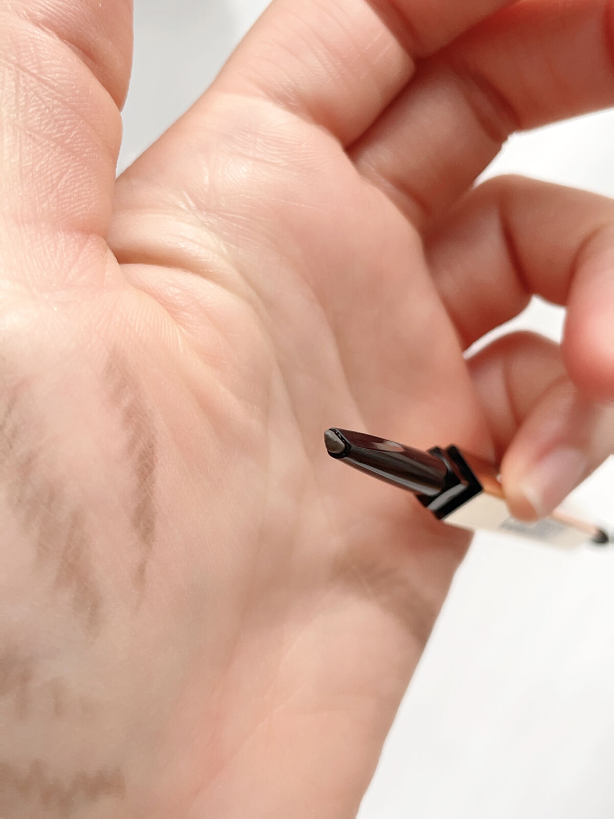 トライアングルアイブロウペンシル 02 アースブラウン/COLORKEY/アイブロウペンシルを使ったクチコミ（2枚目）