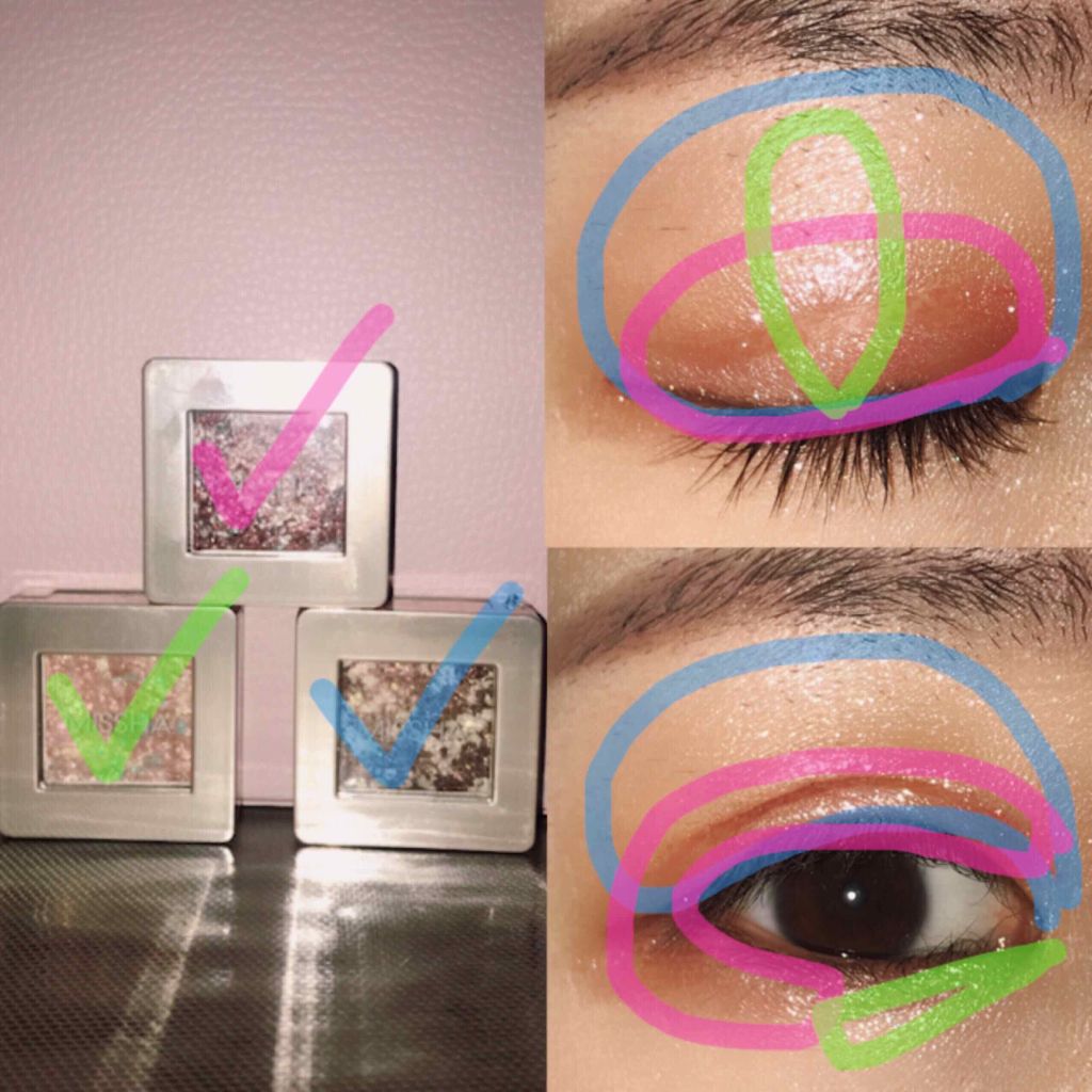 グリッタープリズム シャドウ/MISSHA/グリッターを使ったクチコミ(3枚目)