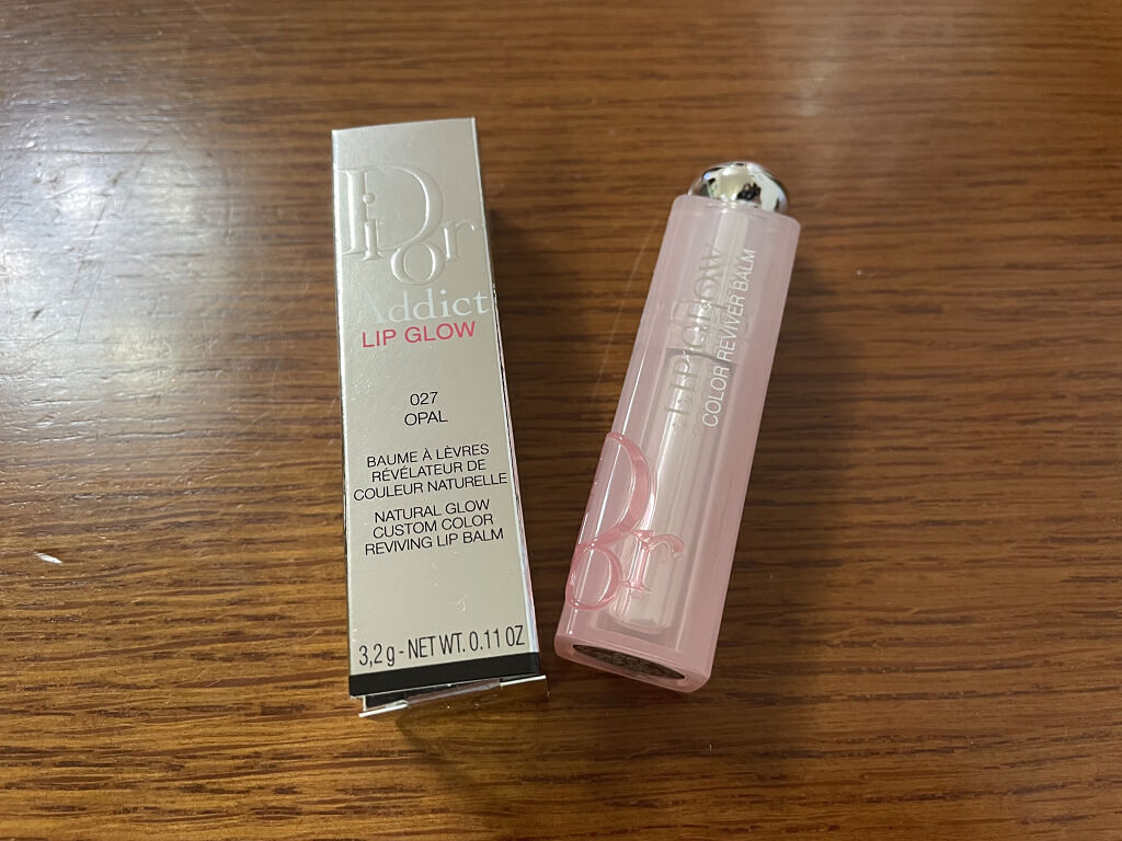ディオール アディクト リップ グロウ 027 オパール (スプリング コレクション2022数量限定色)（生産終了）/Dior/リップバームを使ったクチコミ（2枚目）