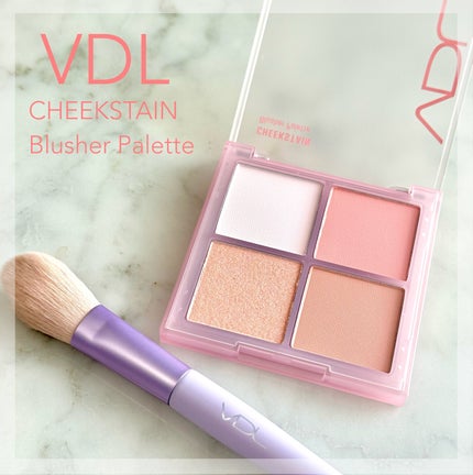 VDL チークステイン ブラッシャー パレット/VDL/パウダーチークを使ったクチコミ(1枚目)