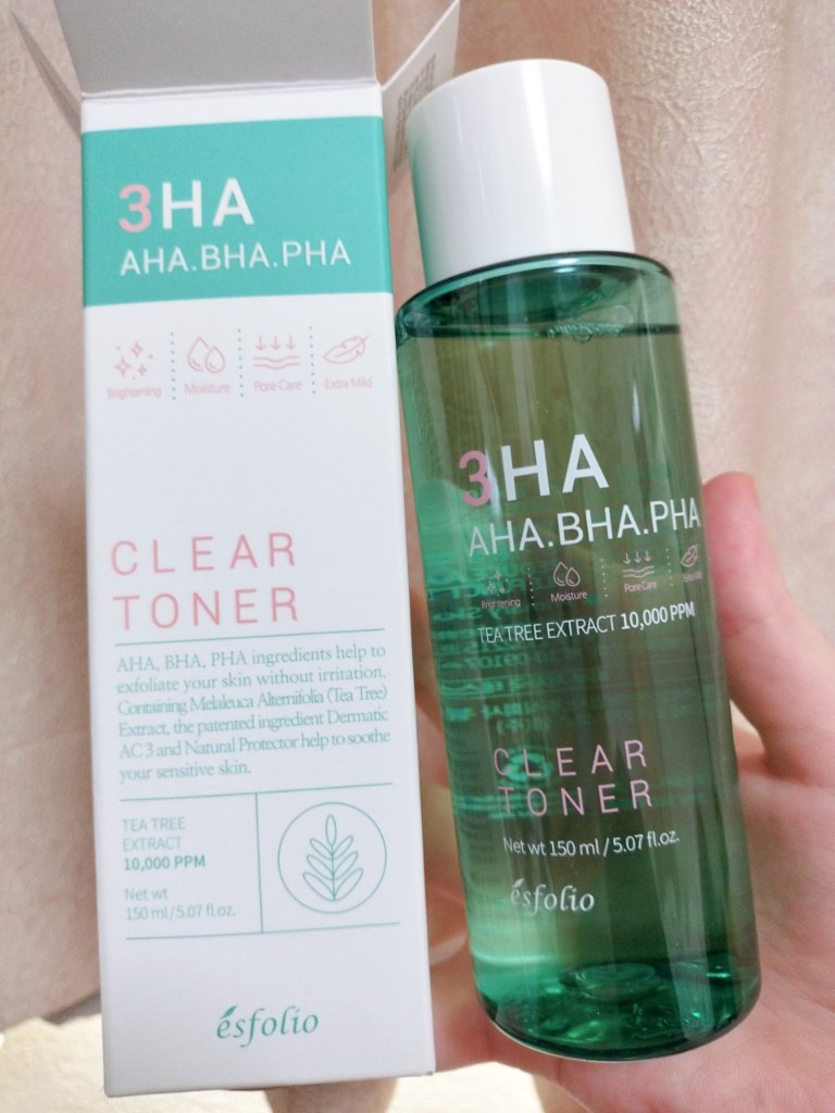 3HA クリアトナー/ESFOLIO/化粧水を使ったクチコミ（2枚目）