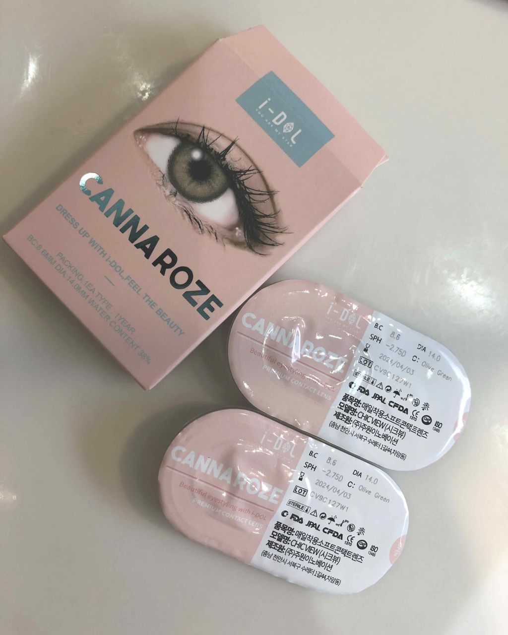 CANNA ROZE 1year/URIA i-DOL/カラーコンタクトレンズを使ったクチコミ(2枚目)