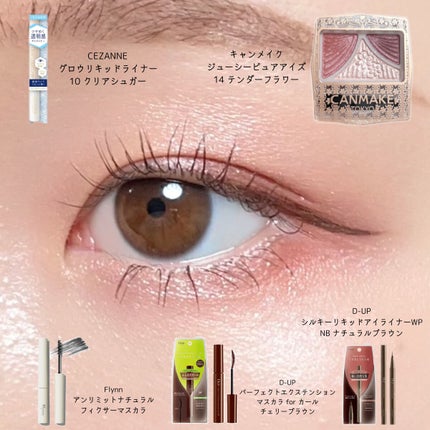 ジューシーピュアアイズ/キャンメイク/アイシャドウパレットを使ったクチコミ(2枚目)