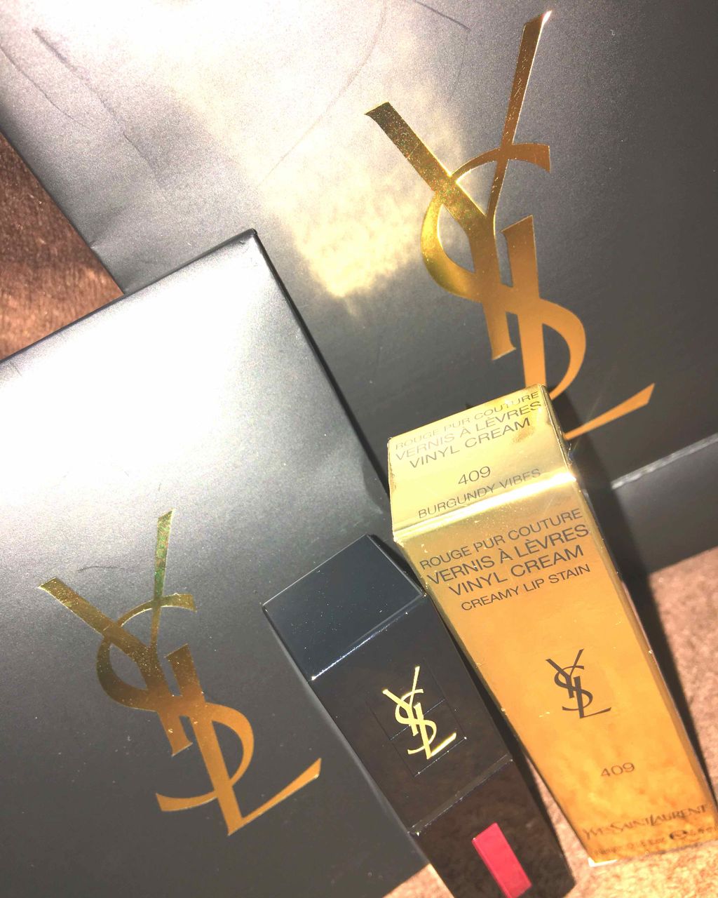 ルージュ ピュールクチュール ヴェルニ ヴィニルクリーム/YVES SAINT LAURENT BEAUTE/口紅を使ったクチコミ(1枚目)