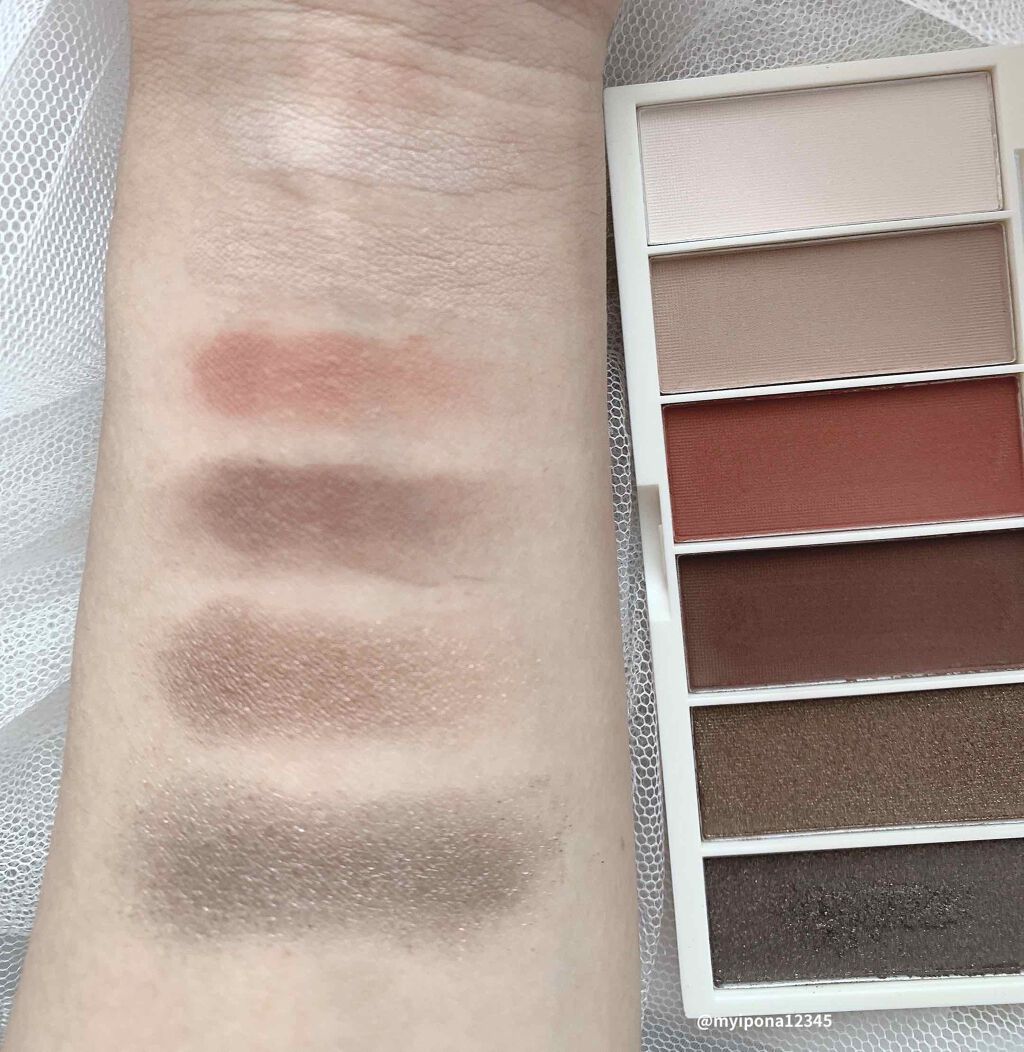 miia 6色アイシャドウ/DAISO/アイシャドウパレットを使ったクチコミ(2枚目)