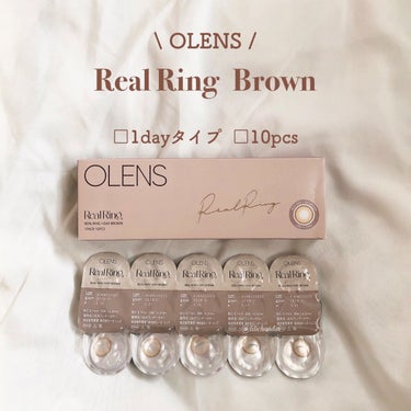 Real Ring 1day ブラウン/OLENS/ワンデー（１DAY）カラコンを使ったクチコミ（2枚目）