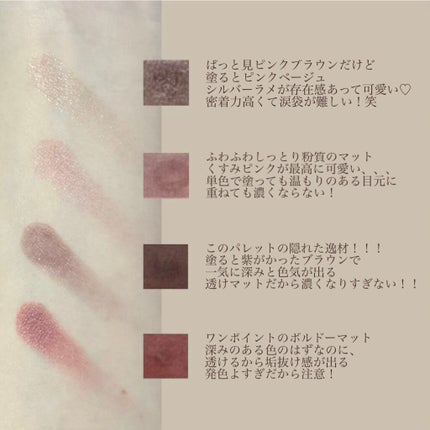 シルキースフレアイズ(マットタイプ)/キャンメイク/アイシャドウパレットを使ったクチコミ(4枚目)