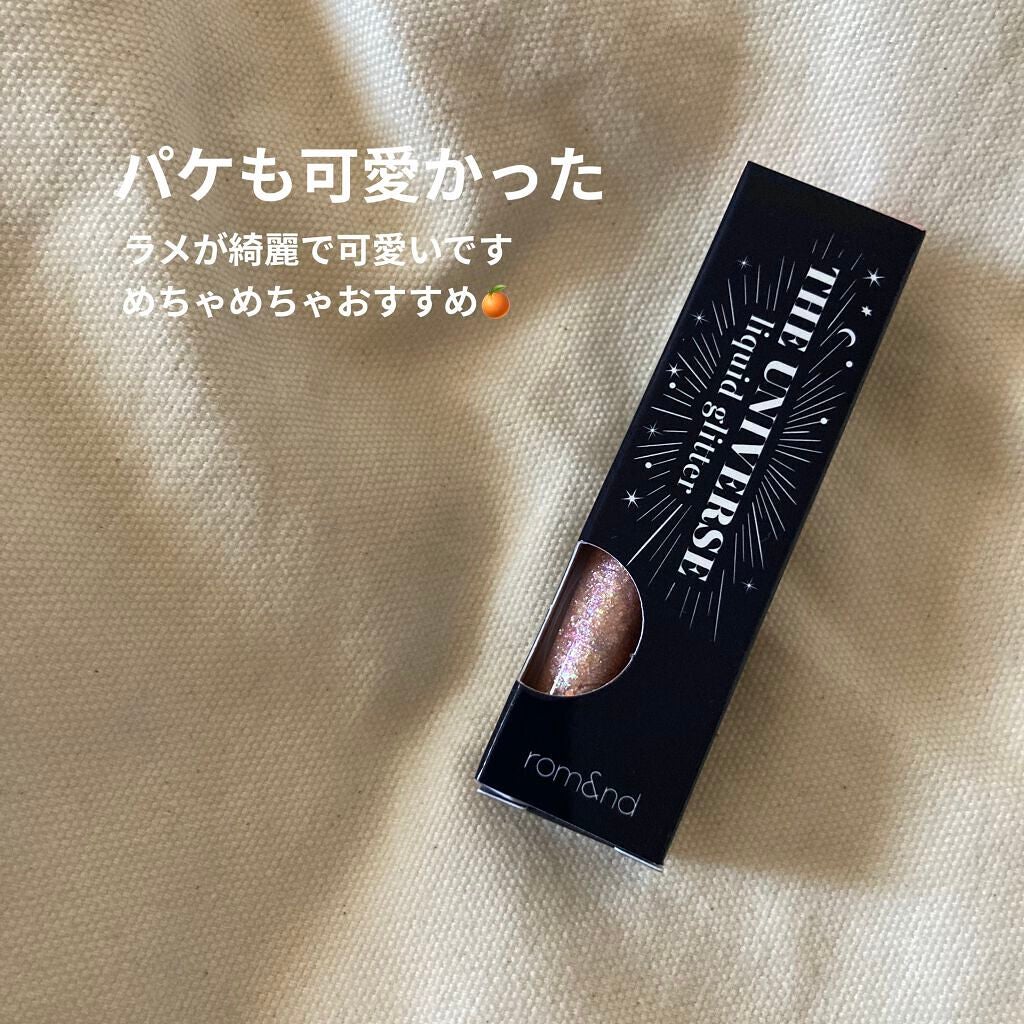 リキッド グリッター シャドウ/rom&nd/グリッターを使ったクチコミ(4枚目)