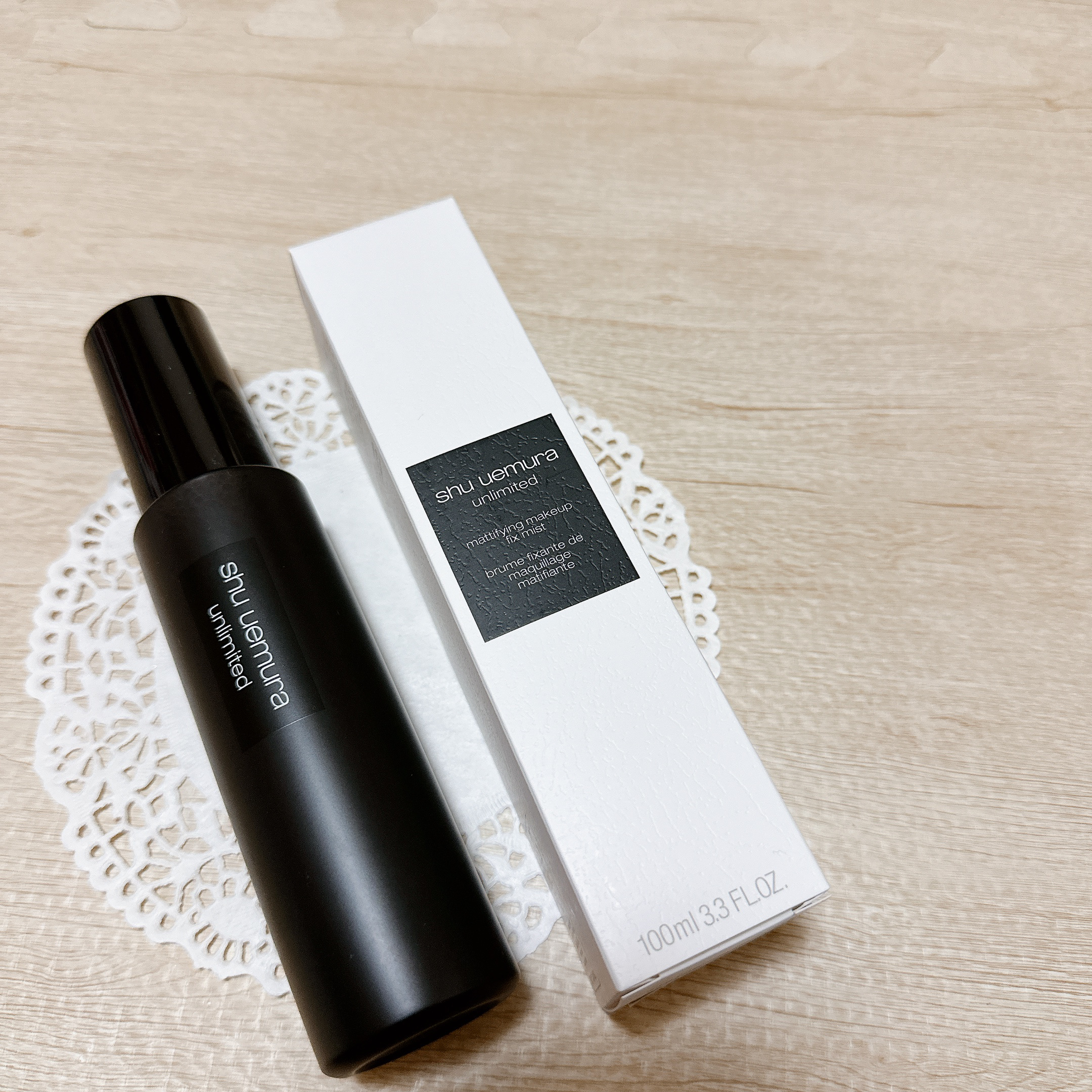 アンリミテッド メイクアップ フィックス ミスト マット ［ヨモギの香り］/shu uemura/フィックスミストを使ったクチコミ（2枚目）