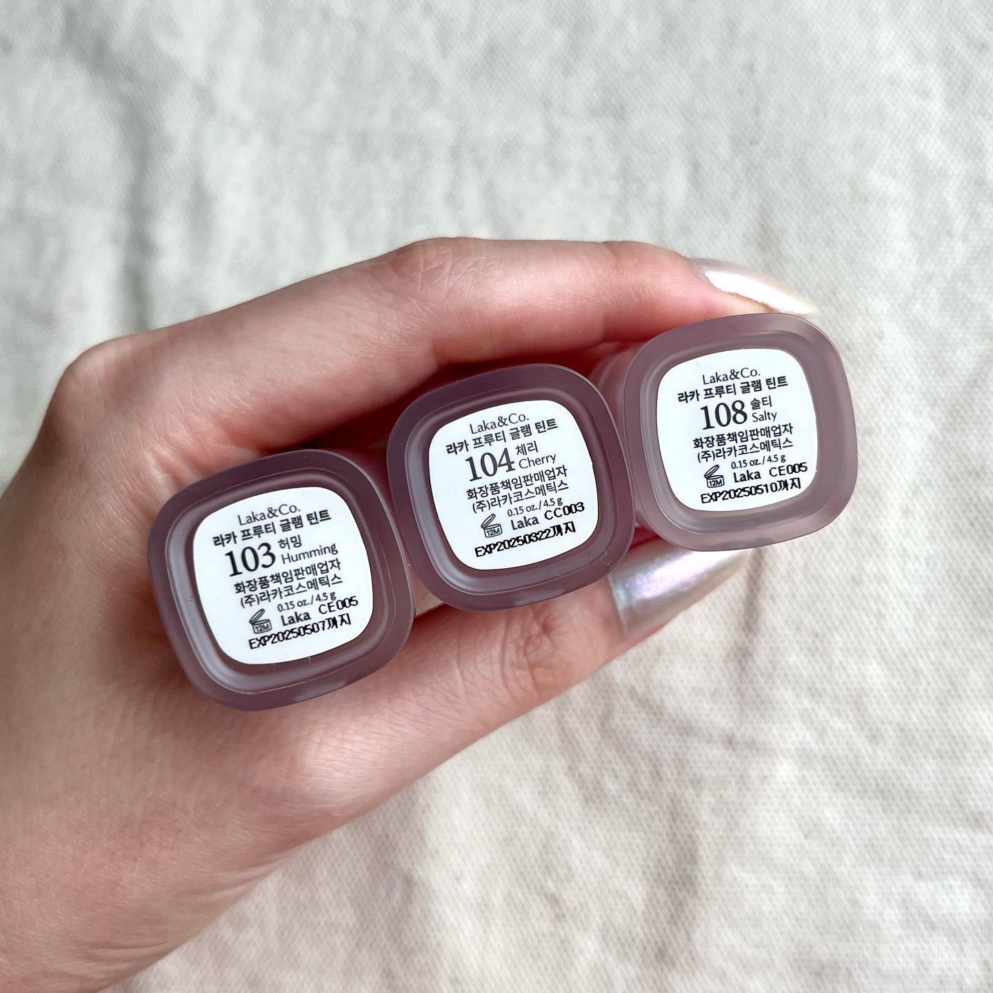 フルーティーグラムティント/Laka/リップティントを使ったクチコミ（2枚目）