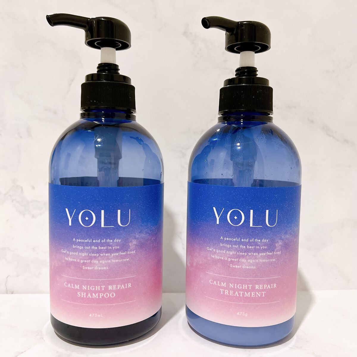 新着 ２個 YOLU ヨル カームナイトリペア シャンプー トリートメント