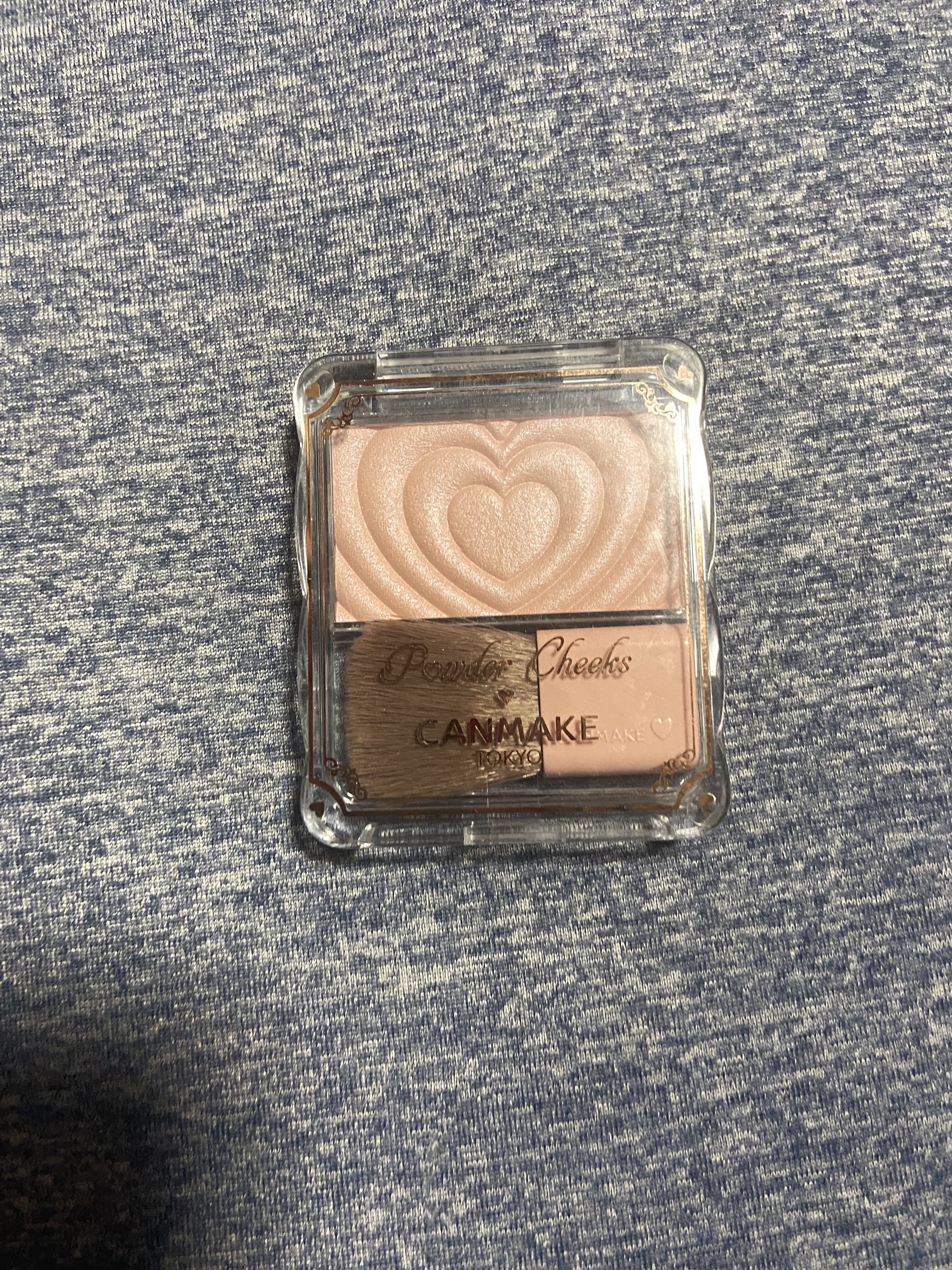 使ってみた感想✨

キャンメイク　パウダーチークス　P04　クレバーベージュ

現在よく使っているチークです
写真は少しベージュ感強めな感じですが、実際に見ると少しピンク寄りのベージュカラーです
小粒のラメ入りで、色味もとても綺麗ですし、透