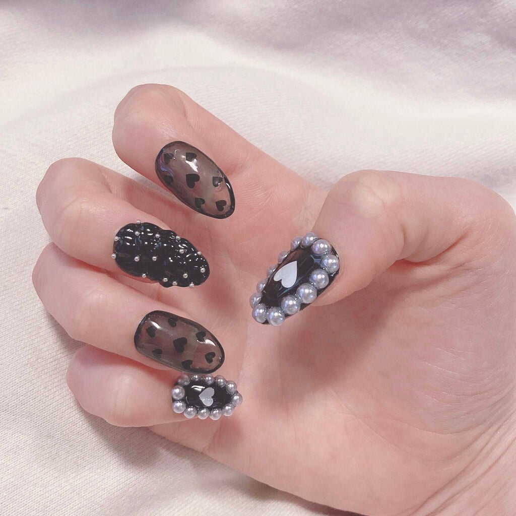 ジェルネイル(ライト対応)/セリア/ジェルネイルを使ったクチコミ(5枚目)