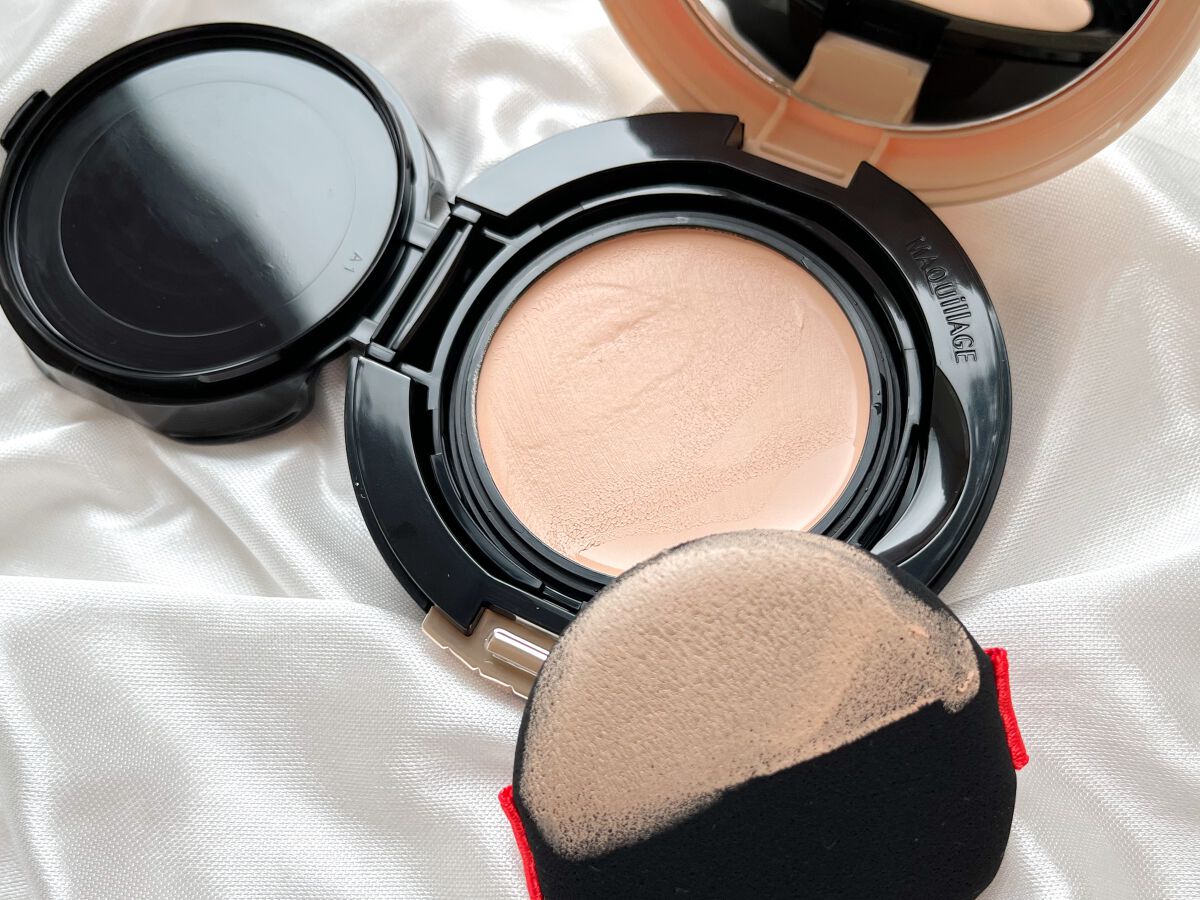 ドラマティッククッションジェリー/マキアージュ/クッションファンデーションを使ったクチコミ(2枚目)