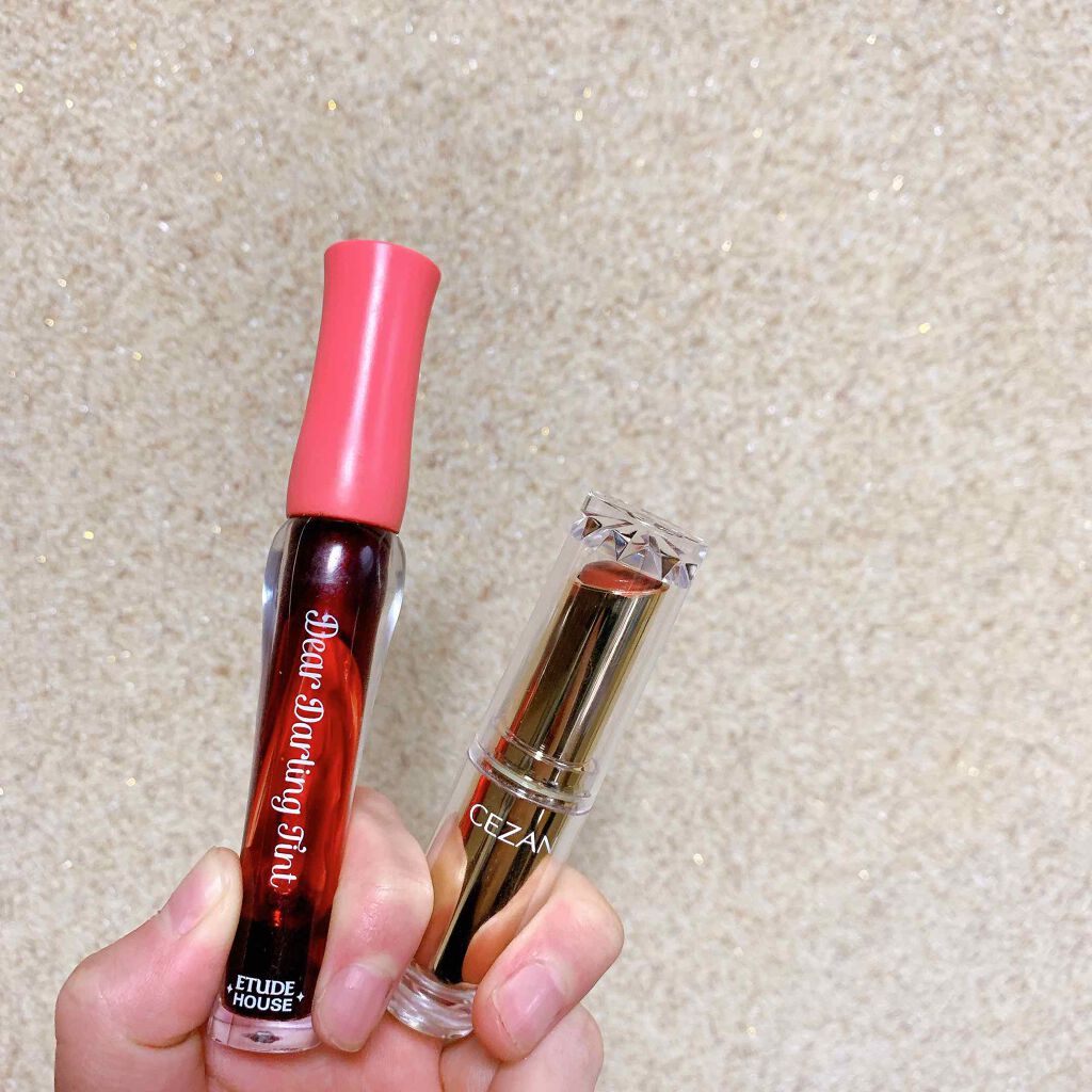 ラスティンググロスリップ/CEZANNE/口紅を使ったクチコミ（1枚目）
