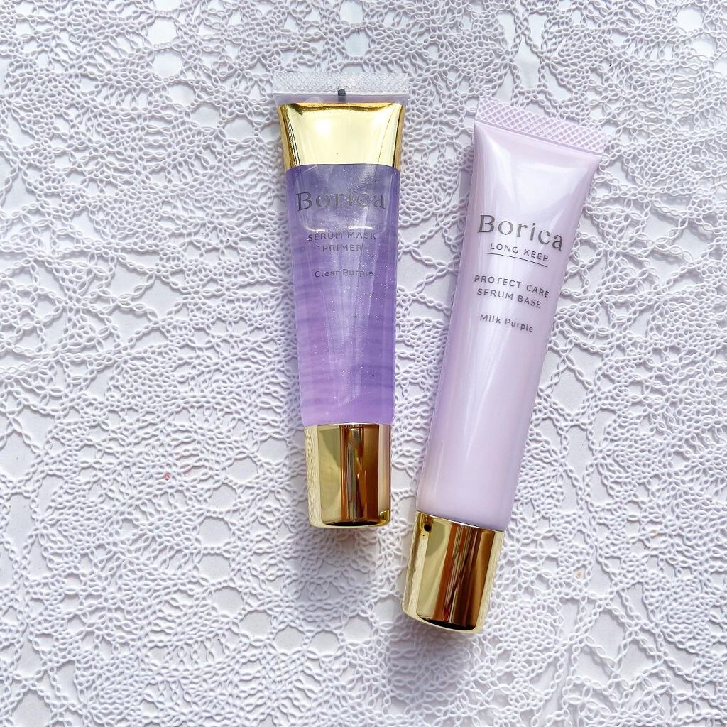 くずれ防止 美容液ケアベース ミルクパープル SPF30 PA++/Borica/化粧下地を使ったクチコミ(3枚目)