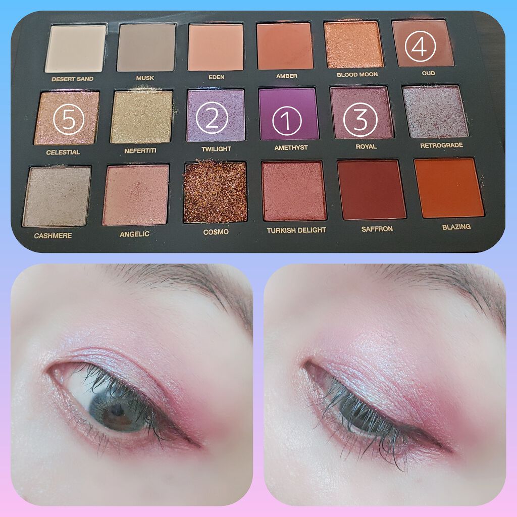 フーダビューティ デザート ダスク アイシャドウパレット/Huda Beauty/アイシャドウパレットを使ったクチコミ(2枚目)