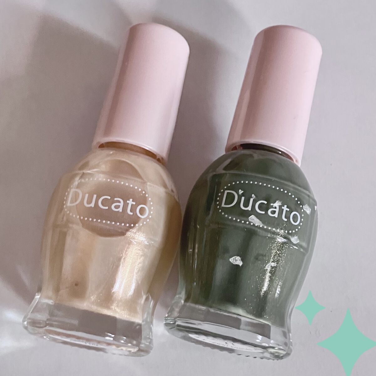 ナチュラルネイルカラーN 141 ウォーム グリーン/デュカート/マニキュアを使ったクチコミ（1枚目）