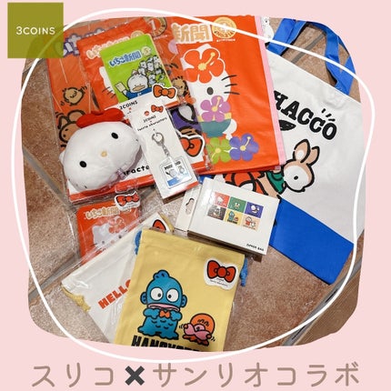 サンリオ ミニジップバック/3COINS/化粧ポーチを使ったクチコミ(1枚目)
