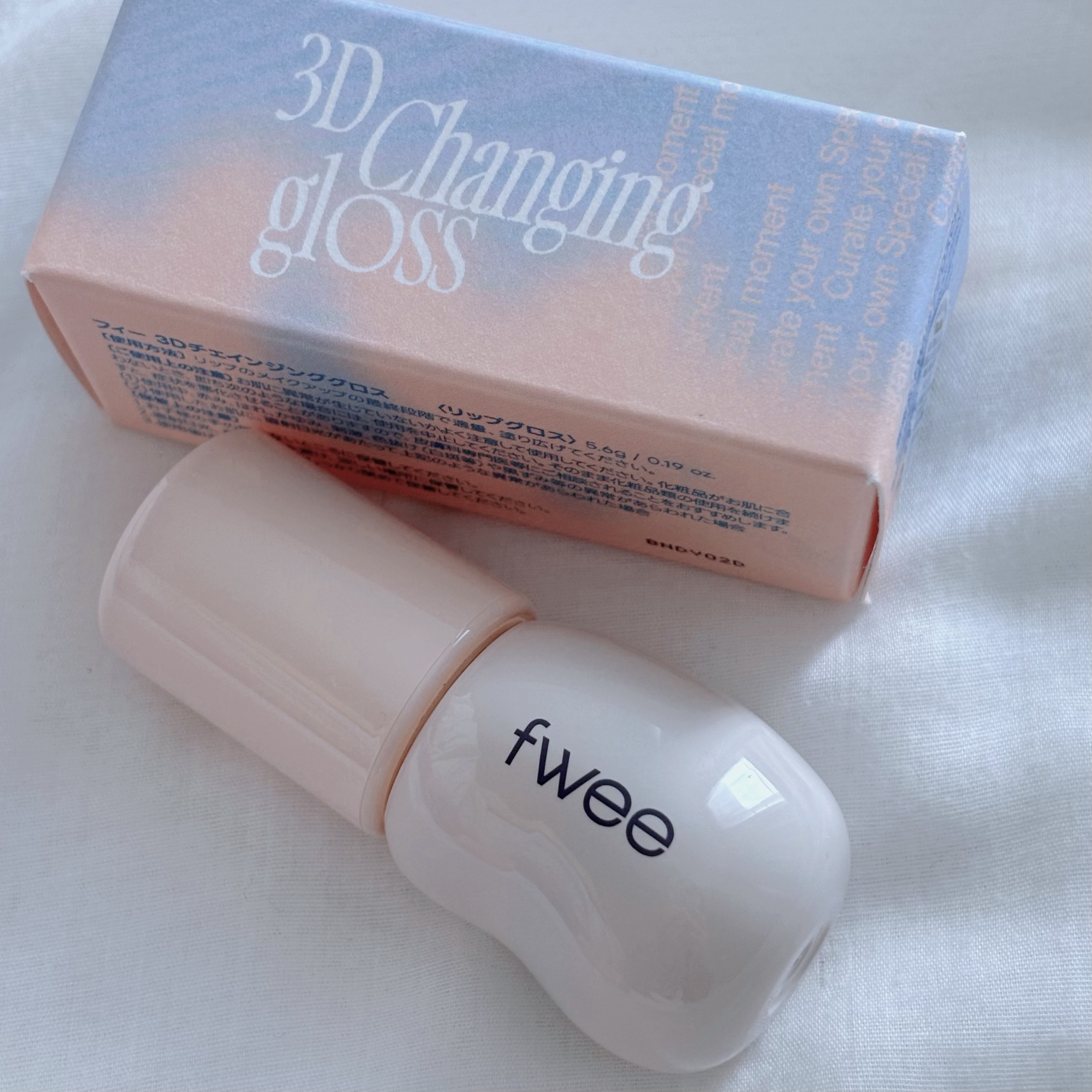 フィー 3Dチェインジンググロス/fwee/リップグロスを使ったクチコミ（2枚目）