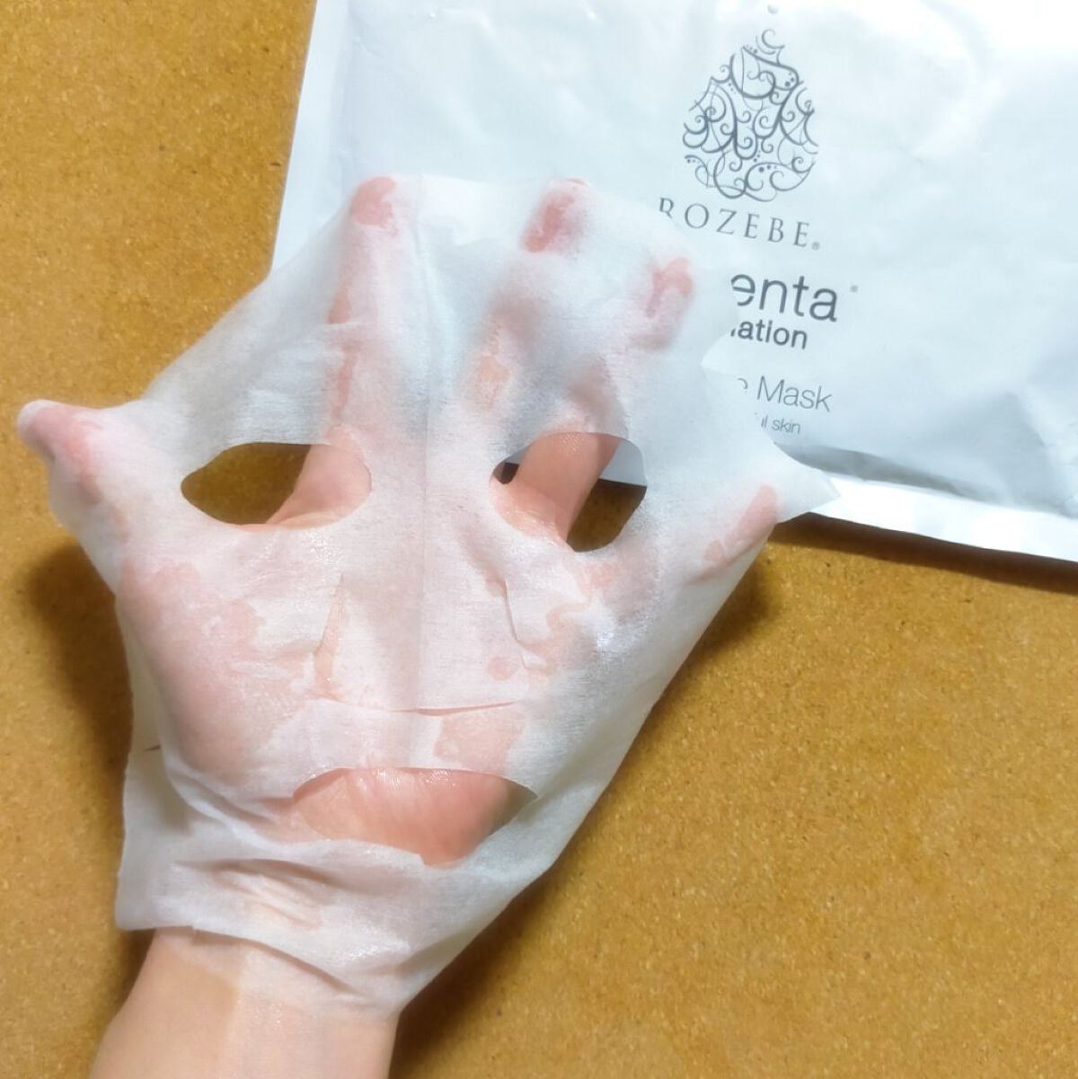 プラセンタエンリッチフェイスマスク/ROZEBE/シートマスク・パックを使ったクチコミ(3枚目)