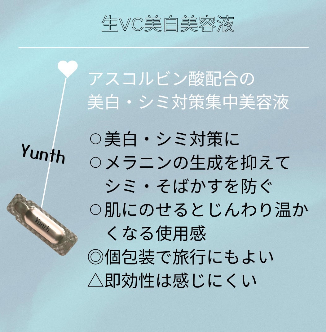 生VC美白美容液/Yunth/美容液を使ったクチコミ(2枚目)