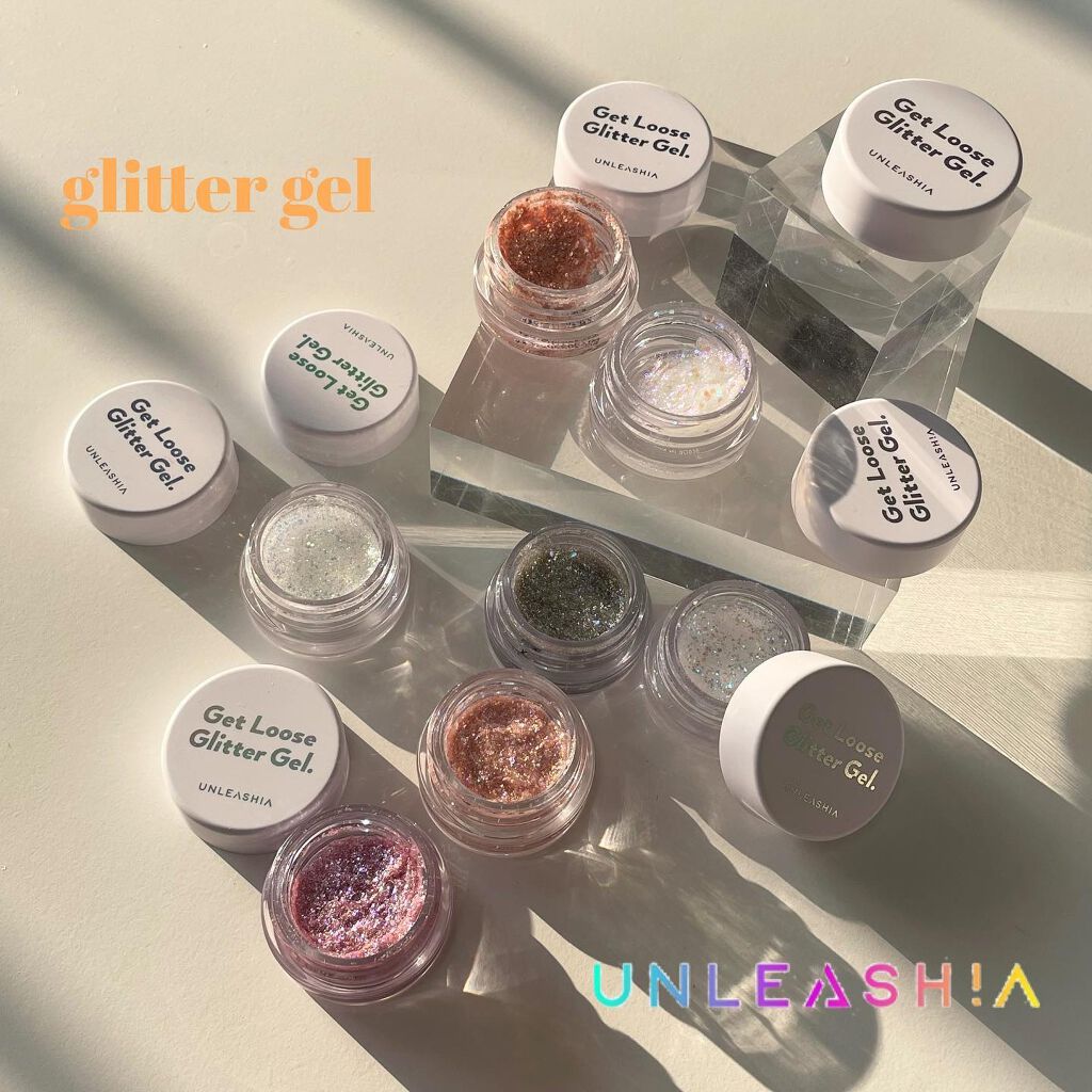 ゲットルーズグリッタージェル N°1オーロラキャッチャー/unleashia/グリッターを使ったクチコミ（1枚目）
