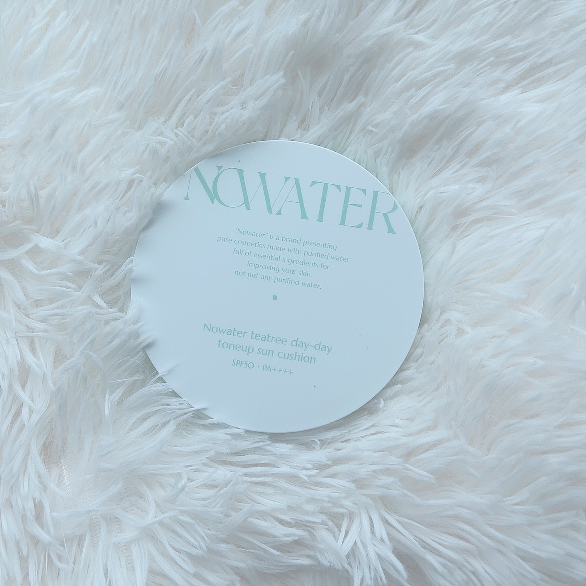 ティーツリーデイデイトーンアップサンクッション/NOWATER/日焼け止めローションを使ったクチコミ（1枚目）