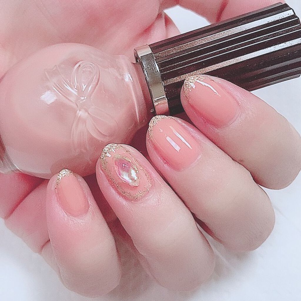 シュガードール オールインワンネイルR 03 アプリコットベージュ/シュガードール/オールインワンネイルを使ったクチコミ（2枚目）