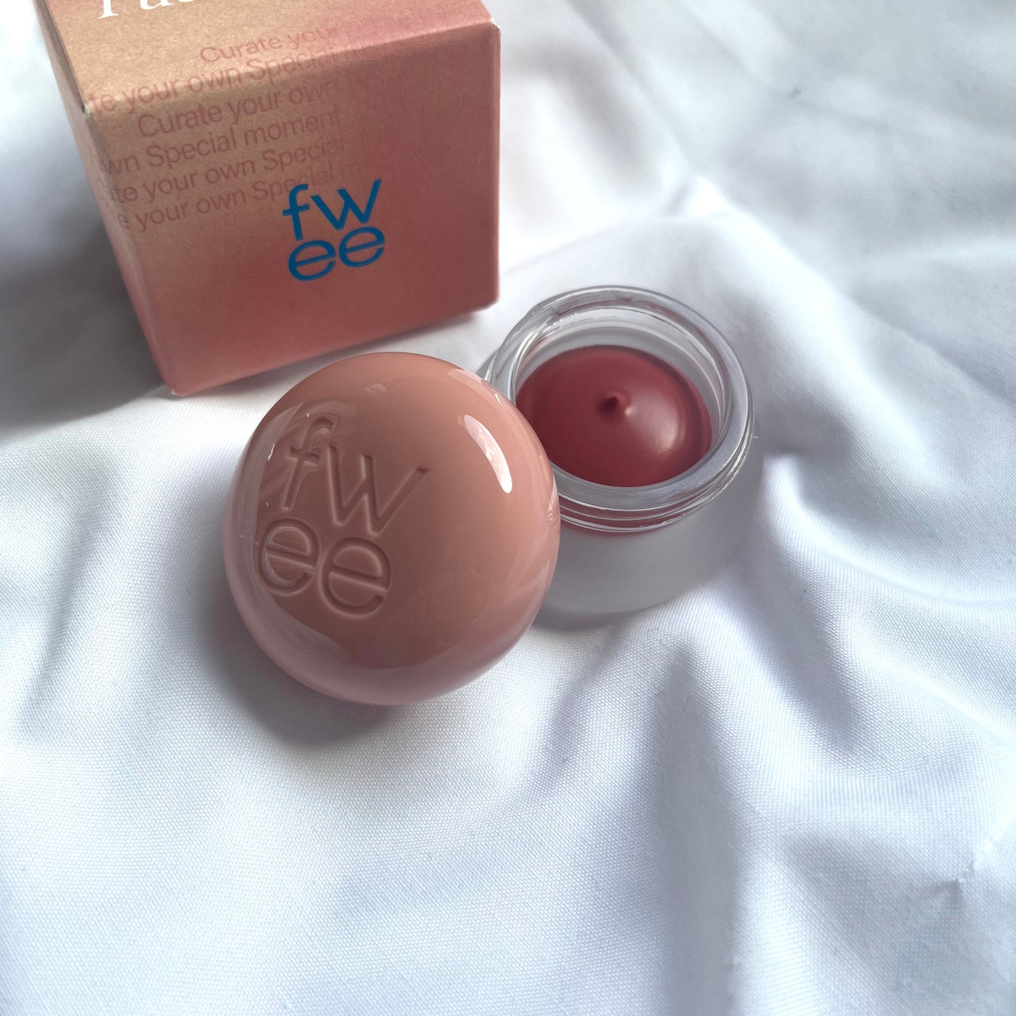 リップアンドチーク ブラーリープリンポット/fwee/口紅を使ったクチコミ(2枚目)