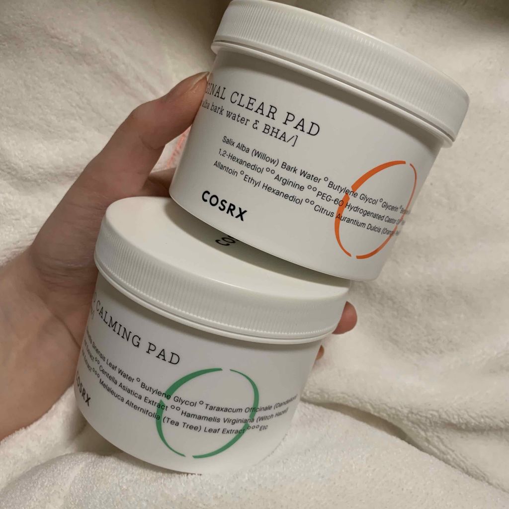 ワンステップグリーンカーミングパッド/COSRX/トナーパッドを使ったクチコミ（1枚目）