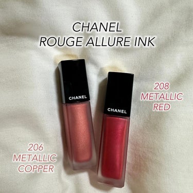 CHANEL ルージュ アリュール インクのクチコミ「\華やかさ💮メタリックリップ/

────────────
♡CHANEL
　ルージュ アリュ.....」（3枚目）