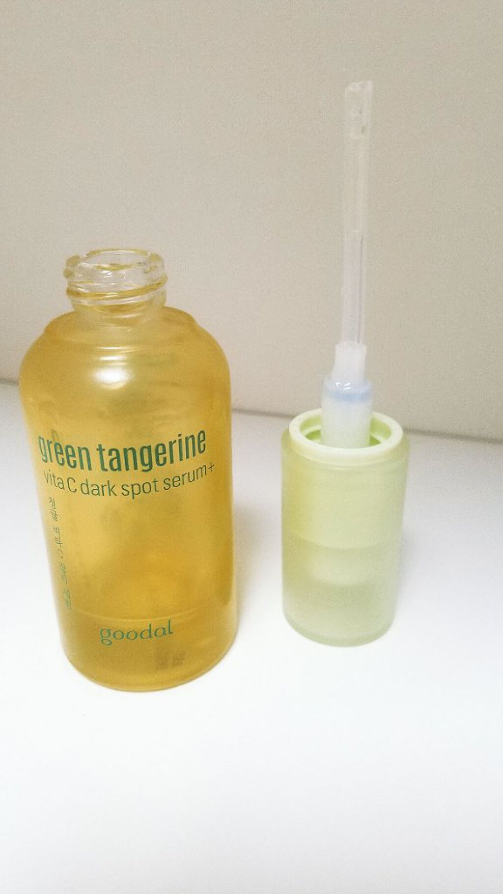 グリーンタンジェリン ビタC ダークスポットケアセラム/goodal/美容液を使ったクチコミ（2枚目）