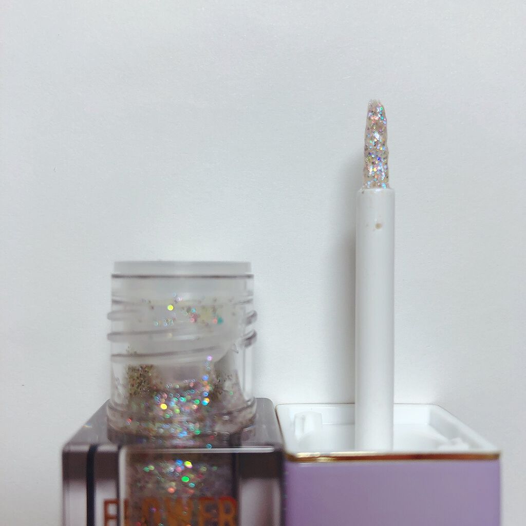 Cherry Love グリッター リキッドアイシャドウ P03 Galaxy Encounter/FlowerKnows/グリッターを使ったクチコミ（2枚目）