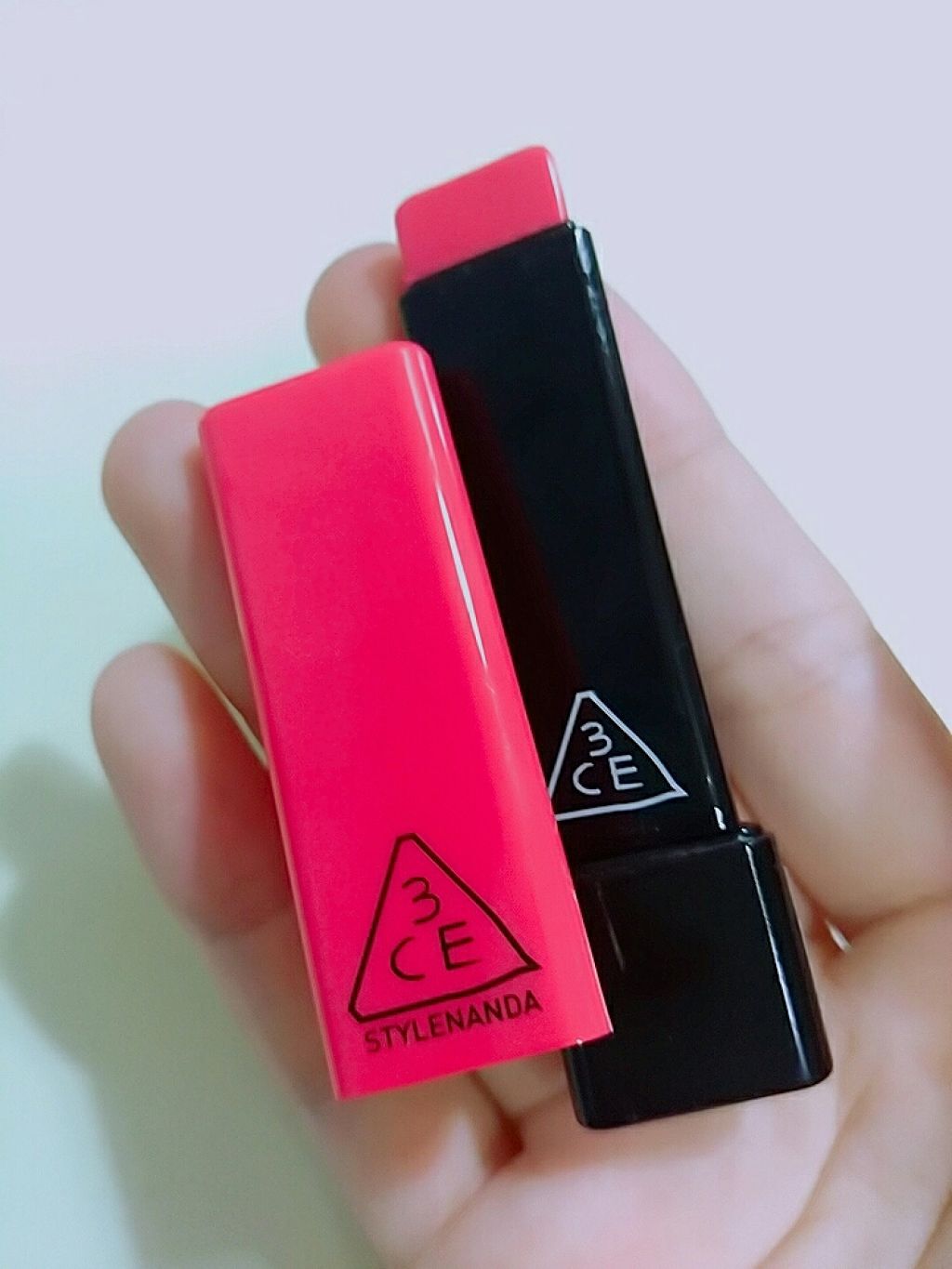 BEBE COLOR LIP BALM #PLAY/3CE/口紅を使ったクチコミ（1枚目）