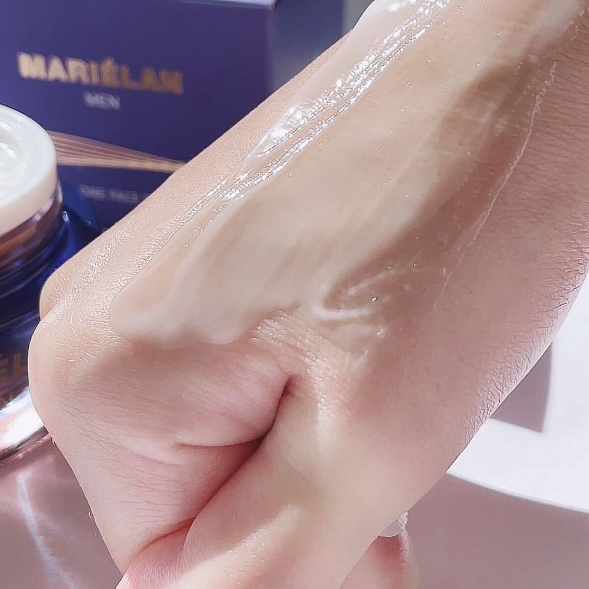 MARIÉLAN オールインワン フェイスクリーム MENのクチコミ「_
男性化粧品の紹介です💁🏼‍♀️
ALL-IN-ONE FACE CREAM MEN オール.....」（3枚目）