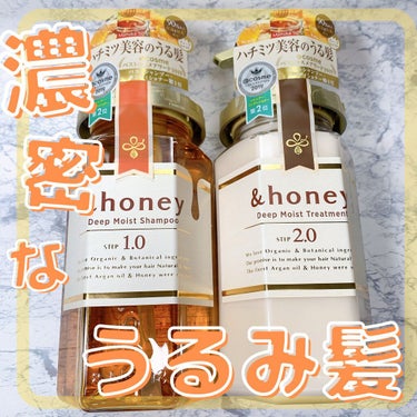 ディープモイスト シャンプー1.0／ヘアトリートメント2.0/&honey/シャンプー・コンディショナーを使ったクチコミ（1枚目）