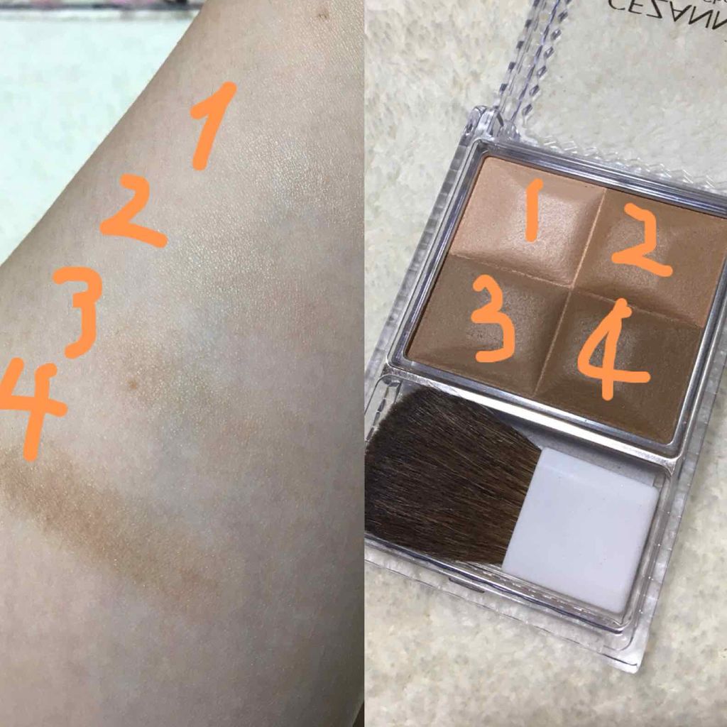 ミックスカラーチーク/CEZANNE/パウダーチークを使ったクチコミ(2枚目)