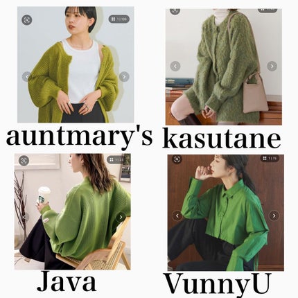 アミ/札幌美容師 on LIPS 「イエベのグリーン🟩私はカスタネ狙ってます💓#秋コーデ#服#服好..」(10枚目)