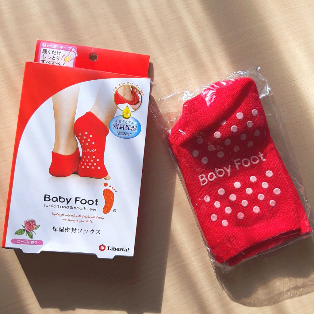 ベビーフット 保湿密封ソックス/ベビーフット/レッグ・フットケアを使ったクチコミ（1枚目）